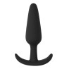 Shots Toys Plug en silicone Slim Butt 7.5 x 2cm Noir